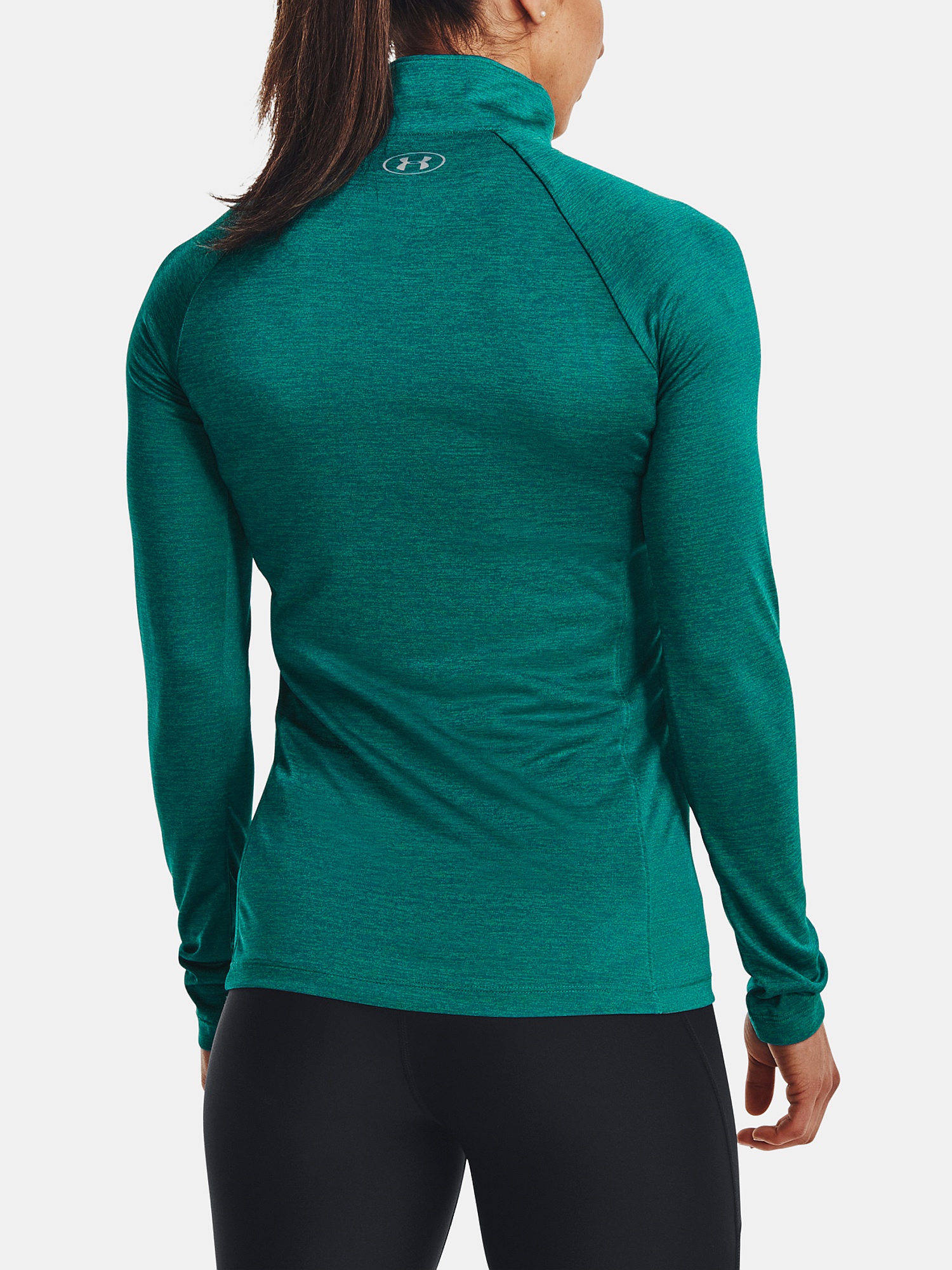 T-shirt Under Armour Tech Twist LS - Coastal Teal/Metallic Silver