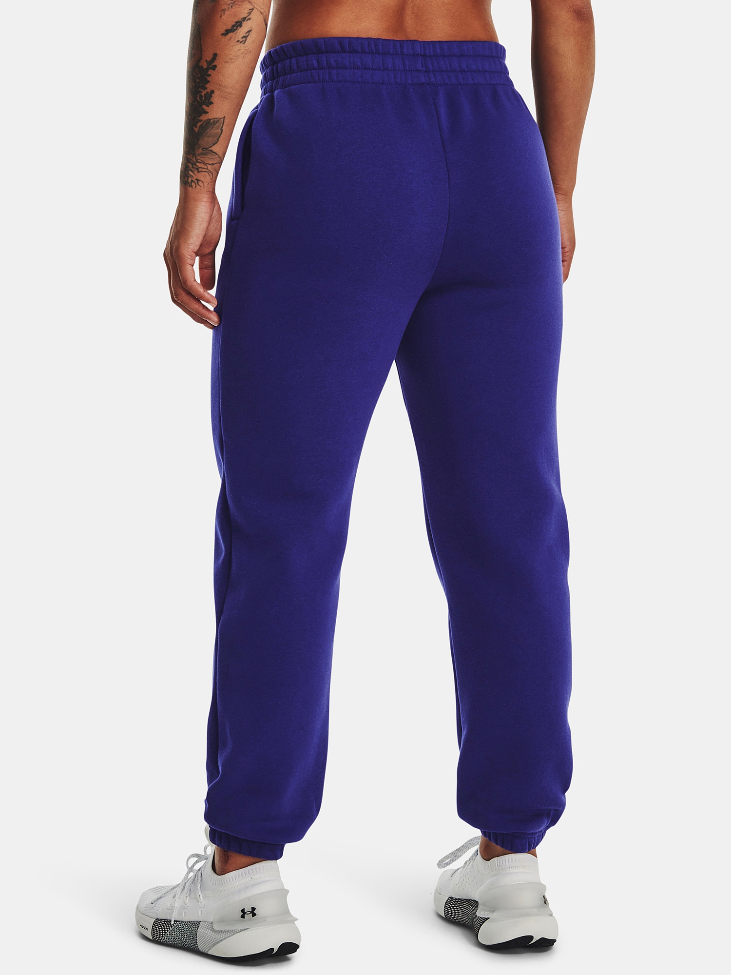 tepláky Under Armour Essential Fleece - Sonar Blue/White