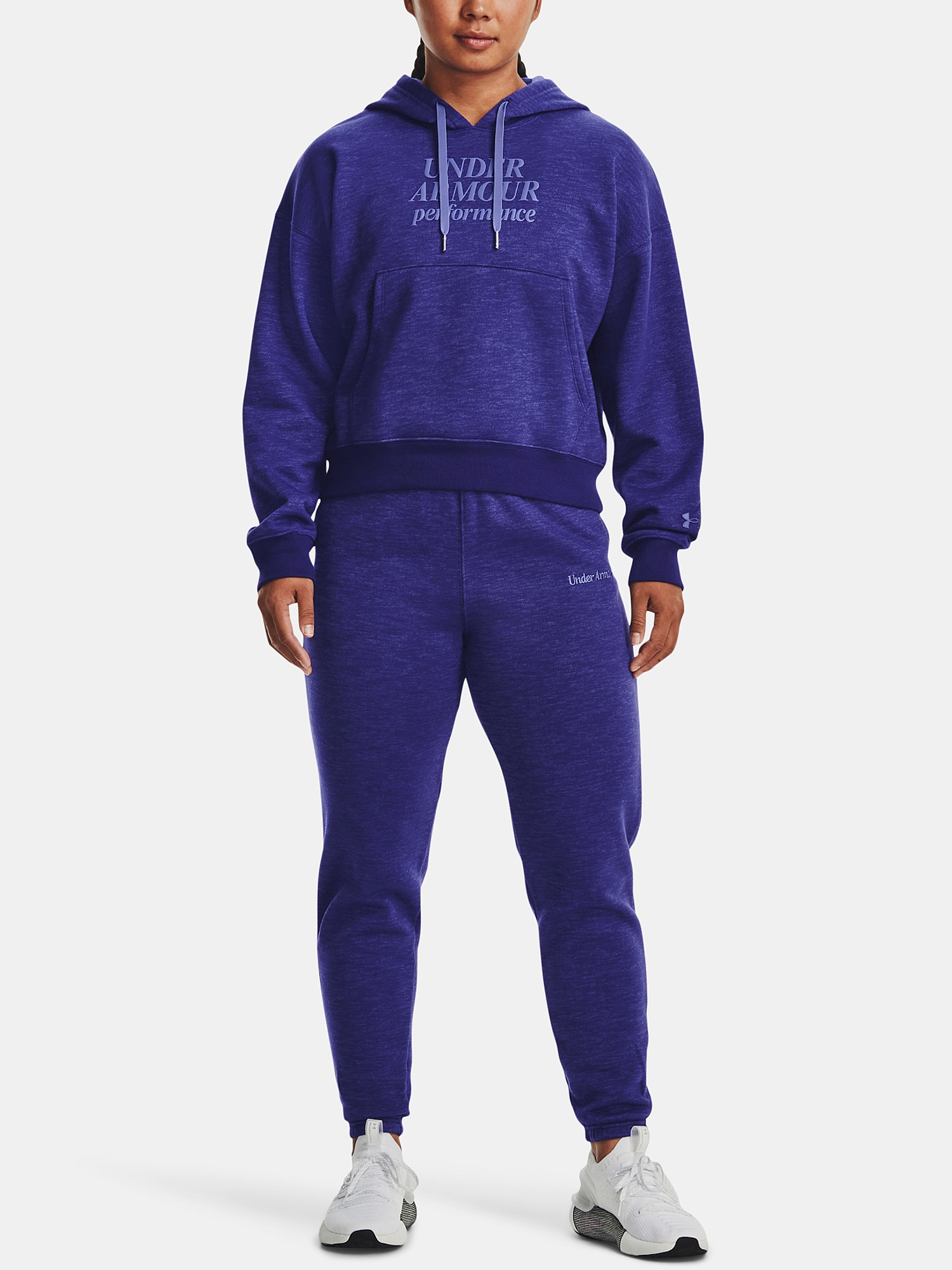 sweat-shirt Under Armour Essential Script - Sonar Blue/Baja Blue - women´s