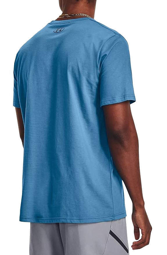 tričko Under Armour Sportstyle Left Chest - Cosmic Blue/Black