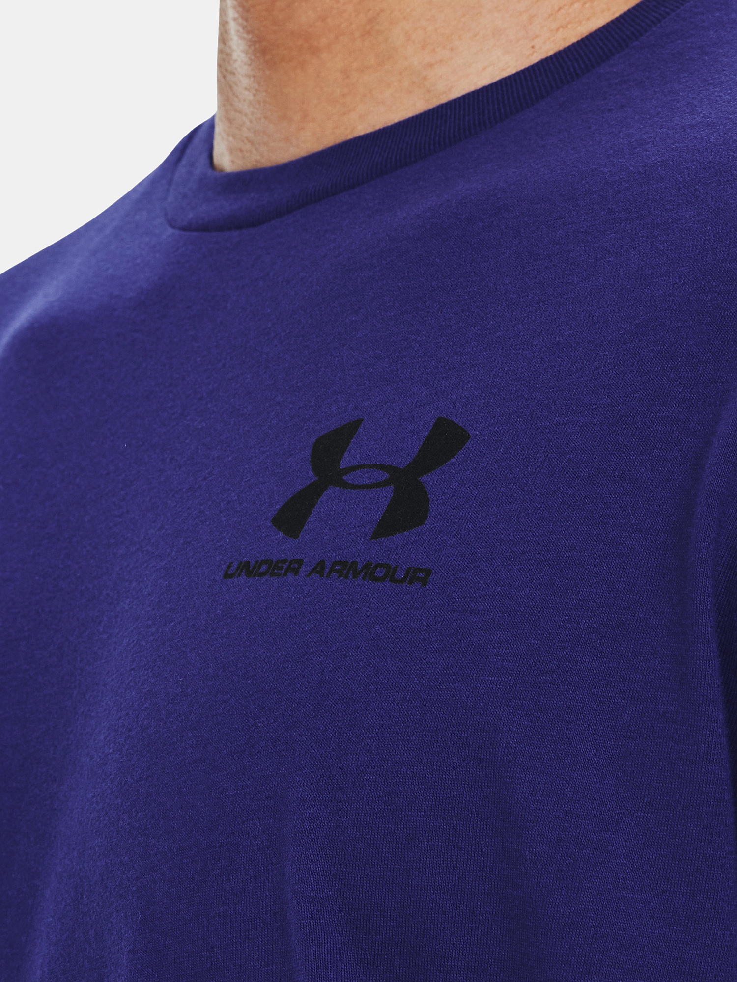 T-shirt Under Armour Sportstyle Left Chest - Sonar Blue/Black - men´s