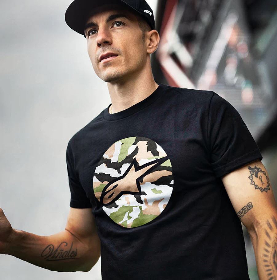 T-shirt Alpinestars Camo Disk - Black - men´s