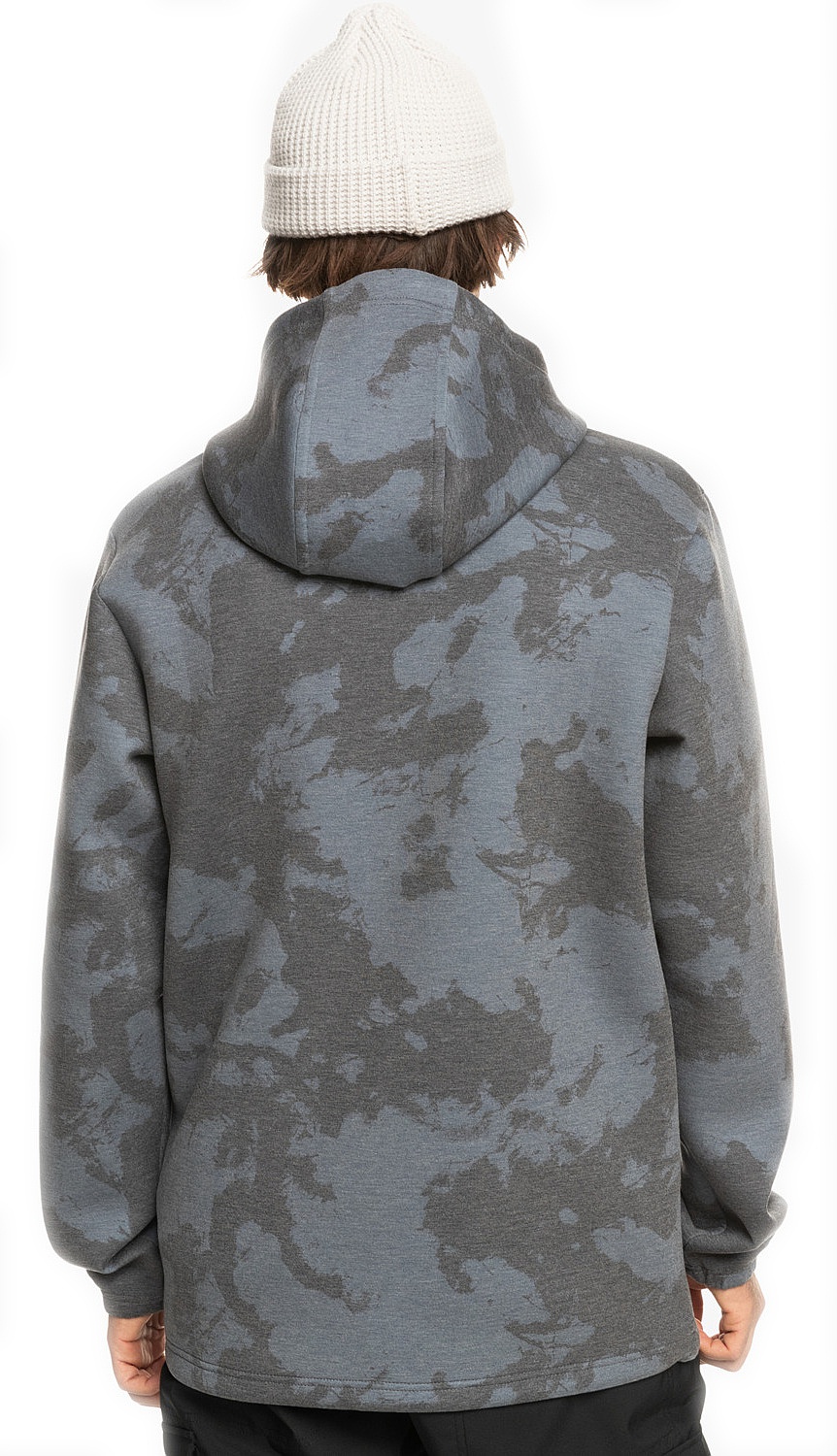 sweat-shirt Quiksilver Shredder - KVJ8/Tie Dye True Black - men´s