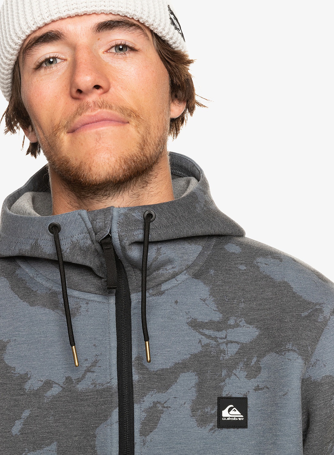 sweat-shirt Quiksilver Shredder - KVJ8/Tie Dye True Black - men´s