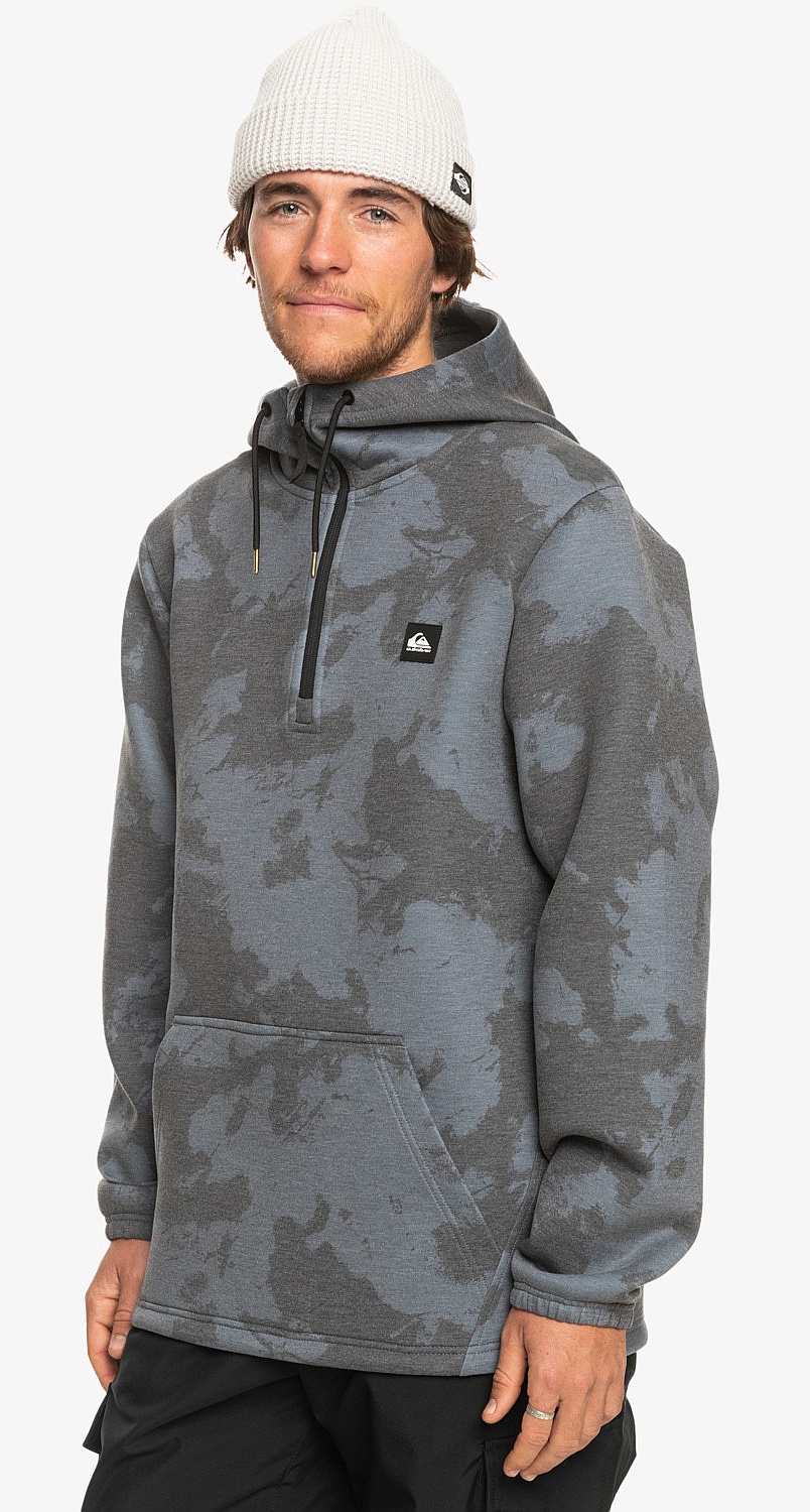 sweat-shirt Quiksilver Shredder - KVJ8/Tie Dye True Black - men´s
