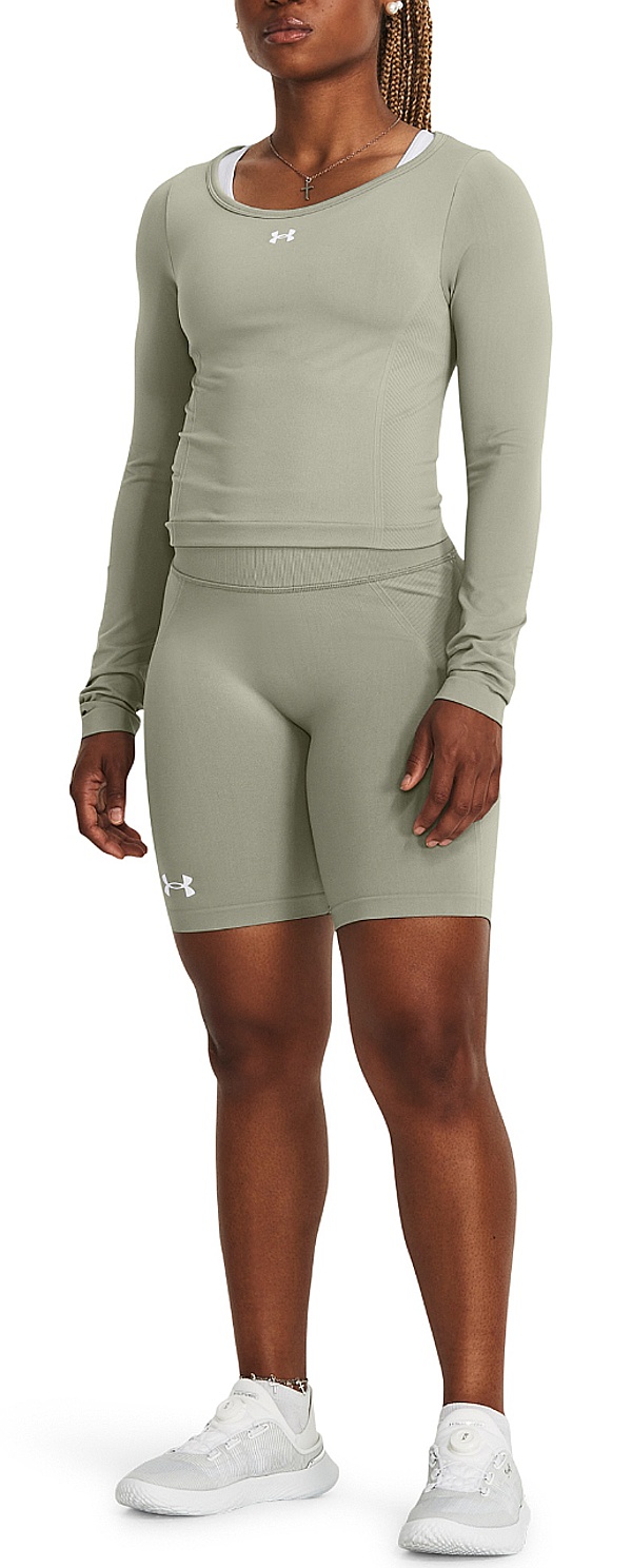 T-shirt Under Armour Train Seamles LS - Grove Green/White - women´s