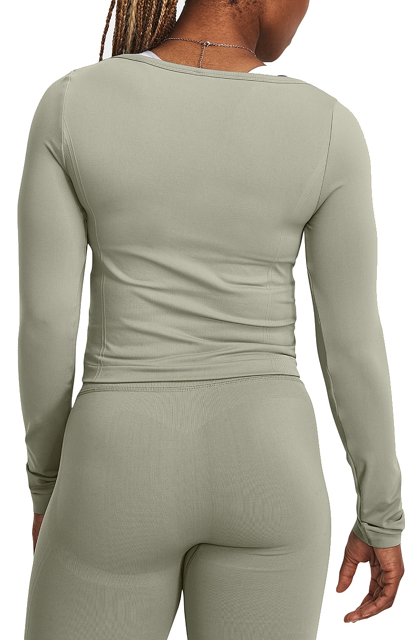 T-shirt Under Armour Train Seamles LS - Grove Green/White - women´s