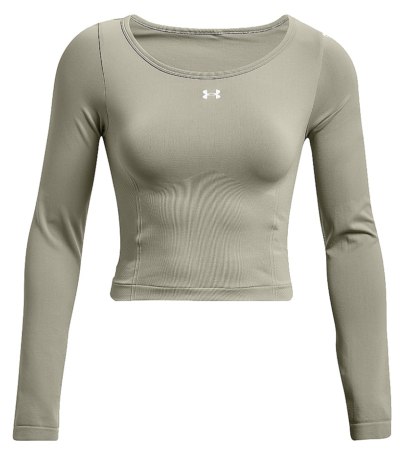 T-shirt Under Armour Train Seamles LS - Grove Green/White - women´s
