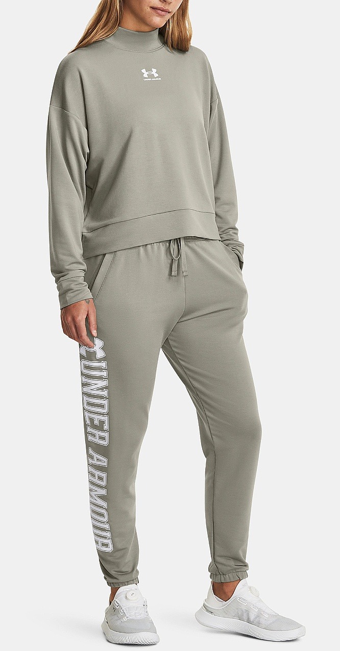 survêtement Under Armour Rival Terry Graphic Jogger - Grove Green/White - women´s