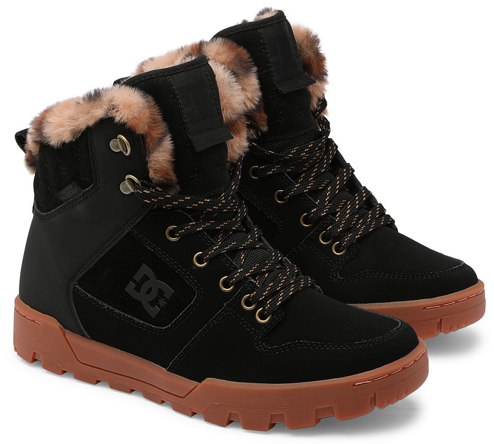 shoes DC Manteca 4 Boot - DKL/Dk Chocolate/Leopard - women´s