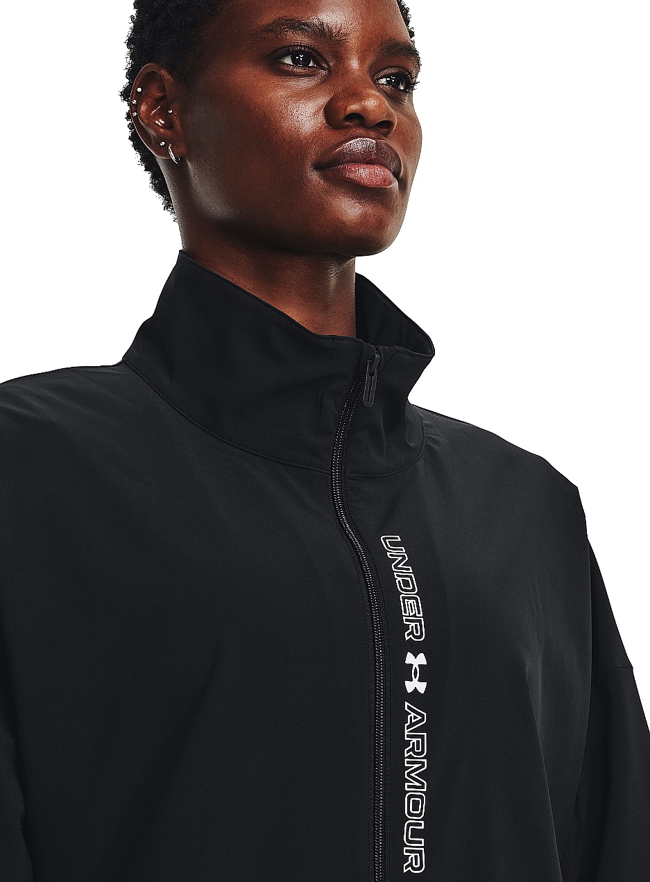 veste Under Armour Woven Oversized - Black/White - women´s
