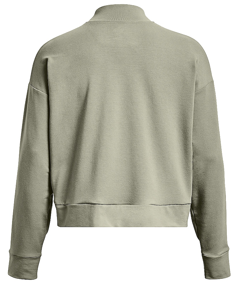 sweat-shirt Under Armour Rival Terry Mock Crew - Grove Green/White - women´s