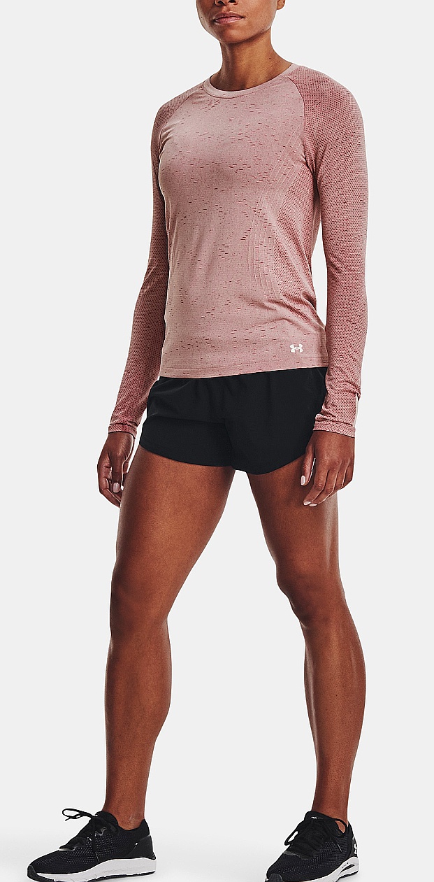 T-shirt Under Armour Seamless Run LS - Retro Pink