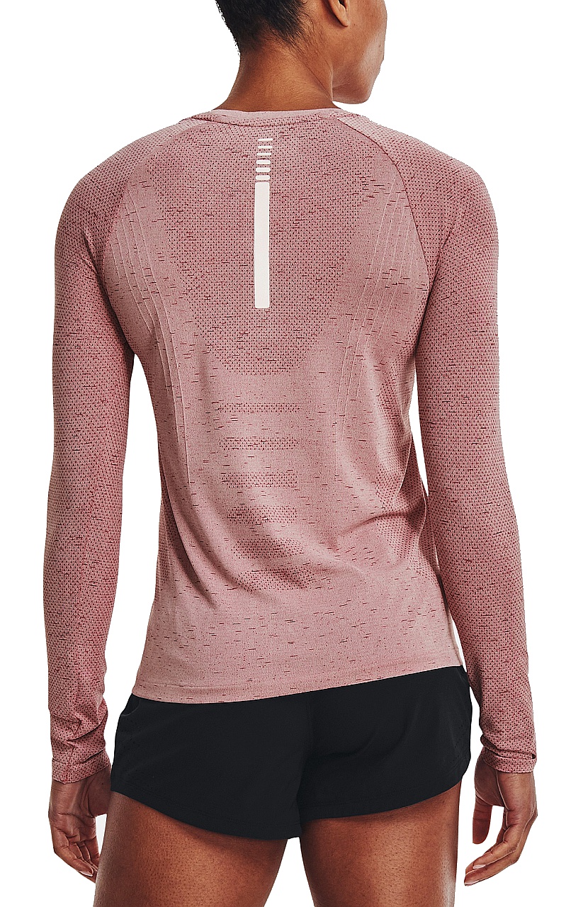 T-shirt Under Armour Seamless Run LS - Retro Pink