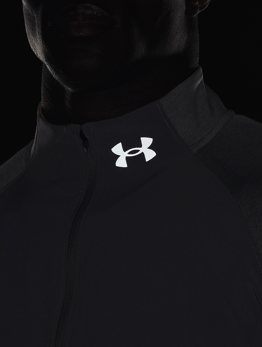 T-Shirt Under Armour Qualifier Run 2.0 LS - Concrete Full Heather - men´s