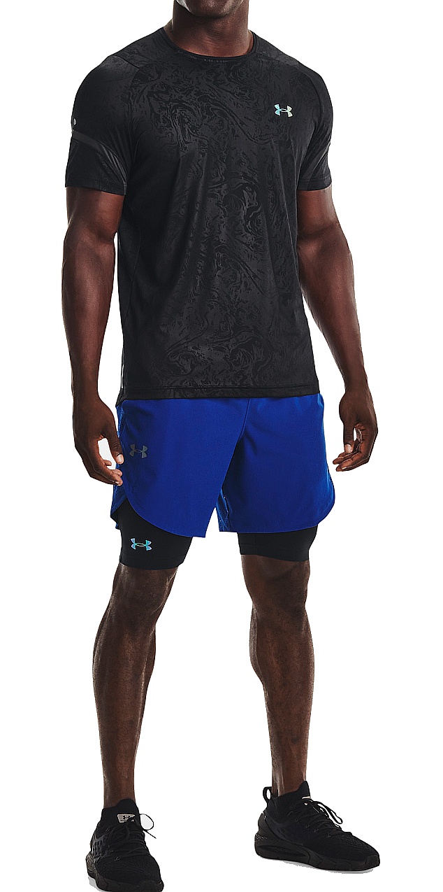 T-Shirt Under Armour Rush 2.0 Emboss - Black - men´s