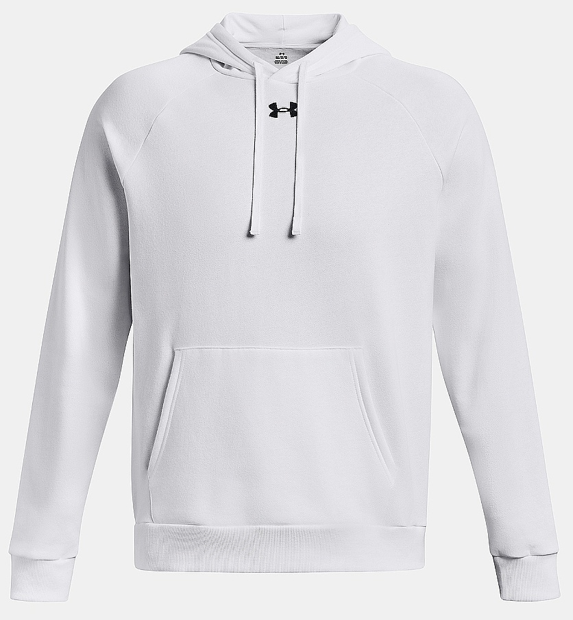mikina Under Armour Rival Fleece Hoodie - White/Black