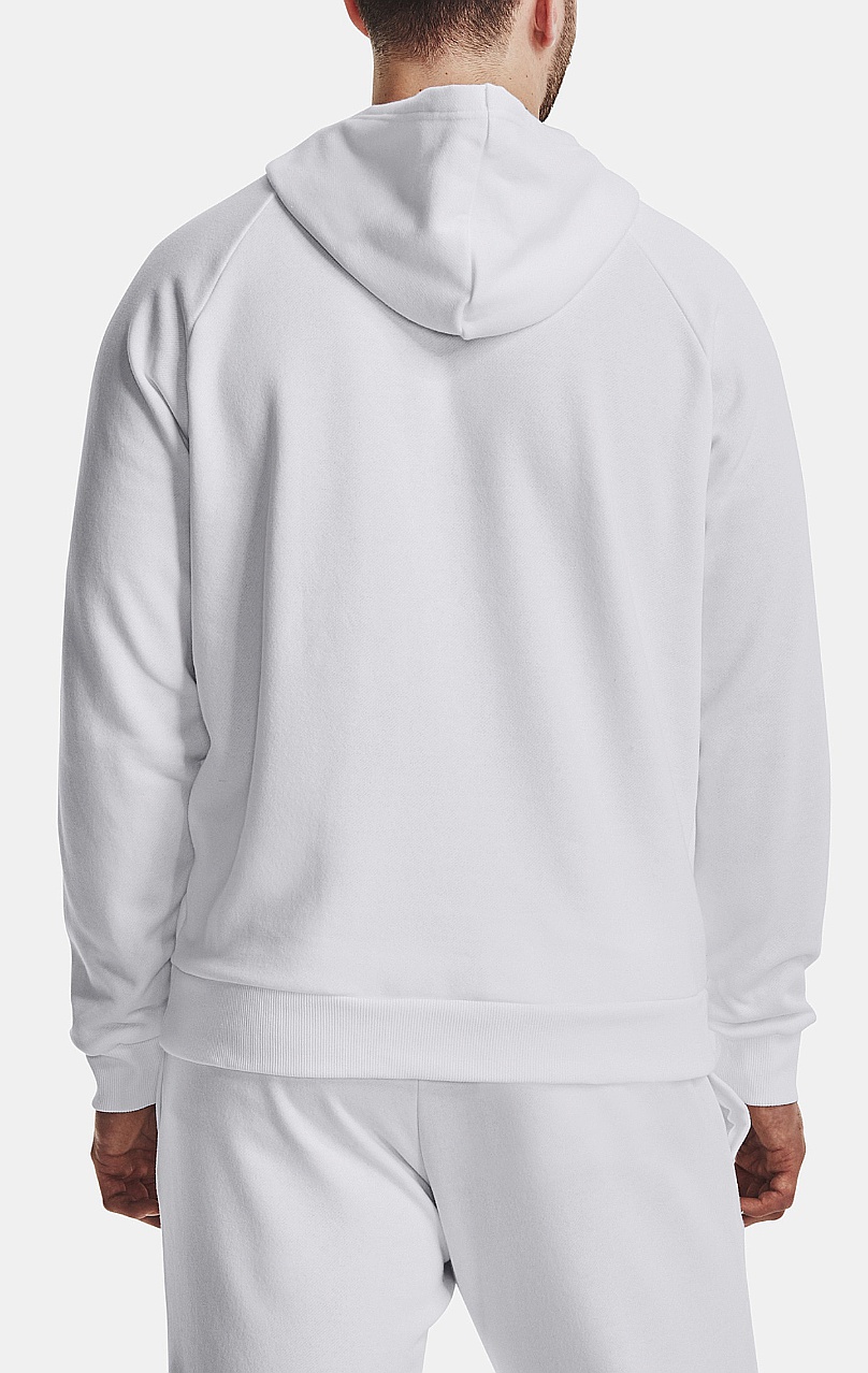 mikina Under Armour Rival Fleece Hoodie - White/Black