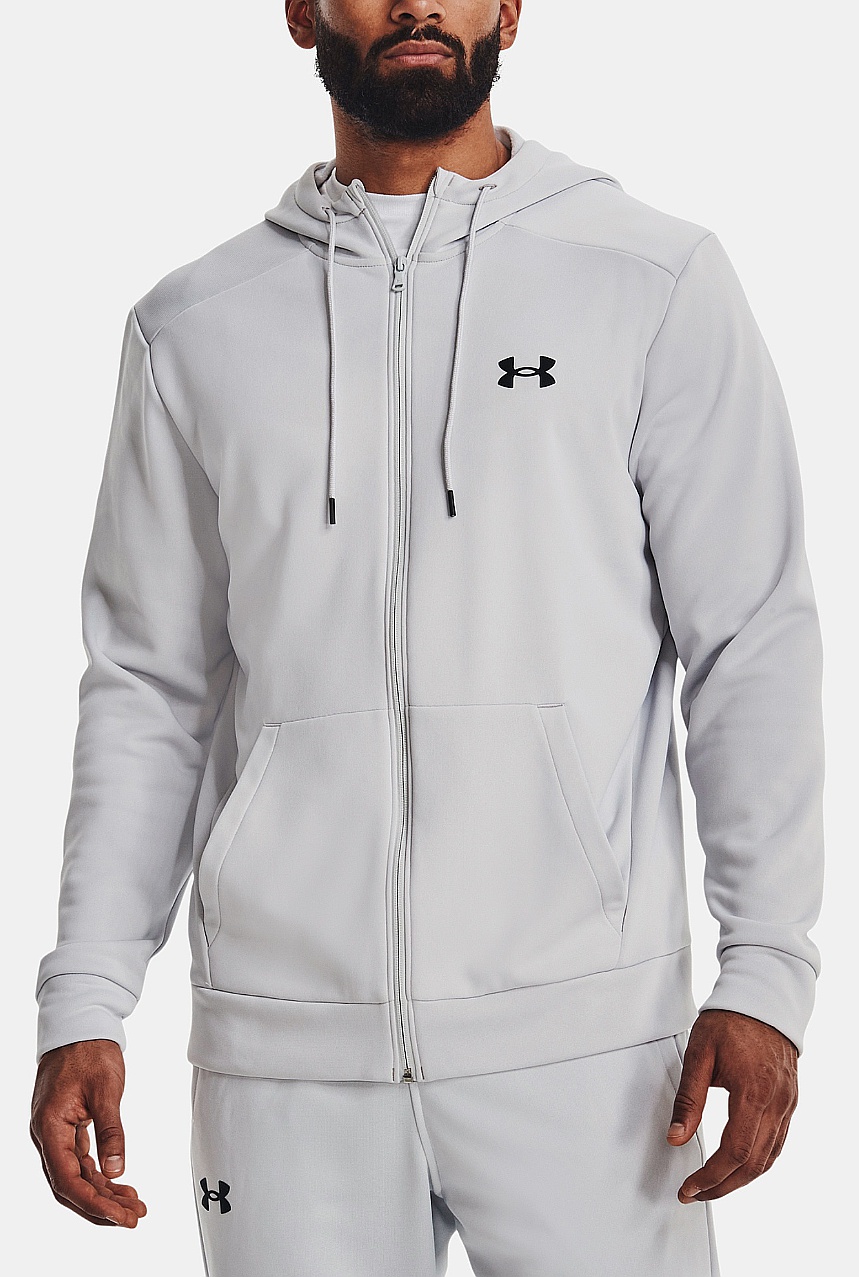 mikina Under Armour Armour Fleece Zip - Halo Gray/Black