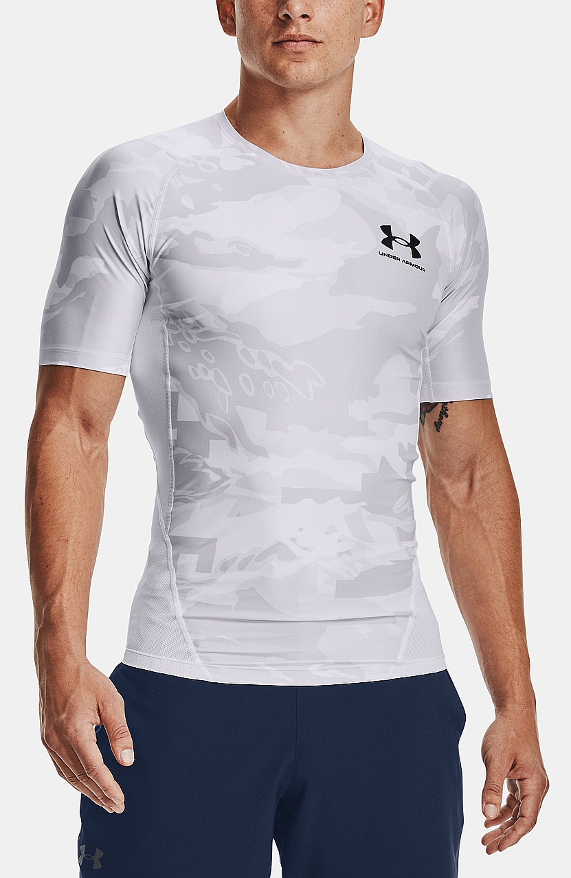 T-Shirt Under Armour HeatGear Iso-Chill Compression Printed - White - men´s