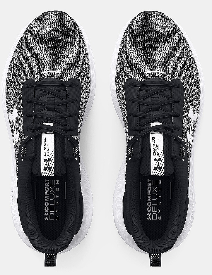 chaussures Under Armour Charged Revitalize - Black/White - women´s