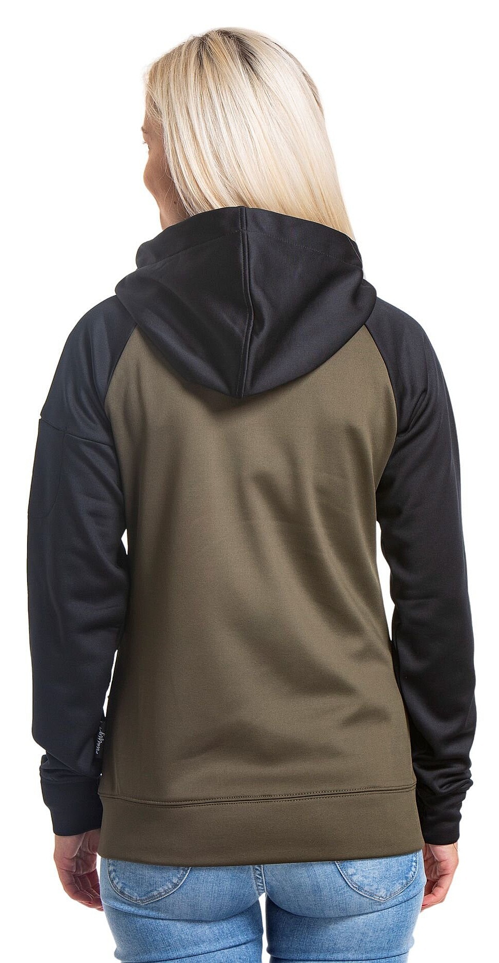sweat-shirt Meatfly Alisha Zip - Olive/Black - women´s