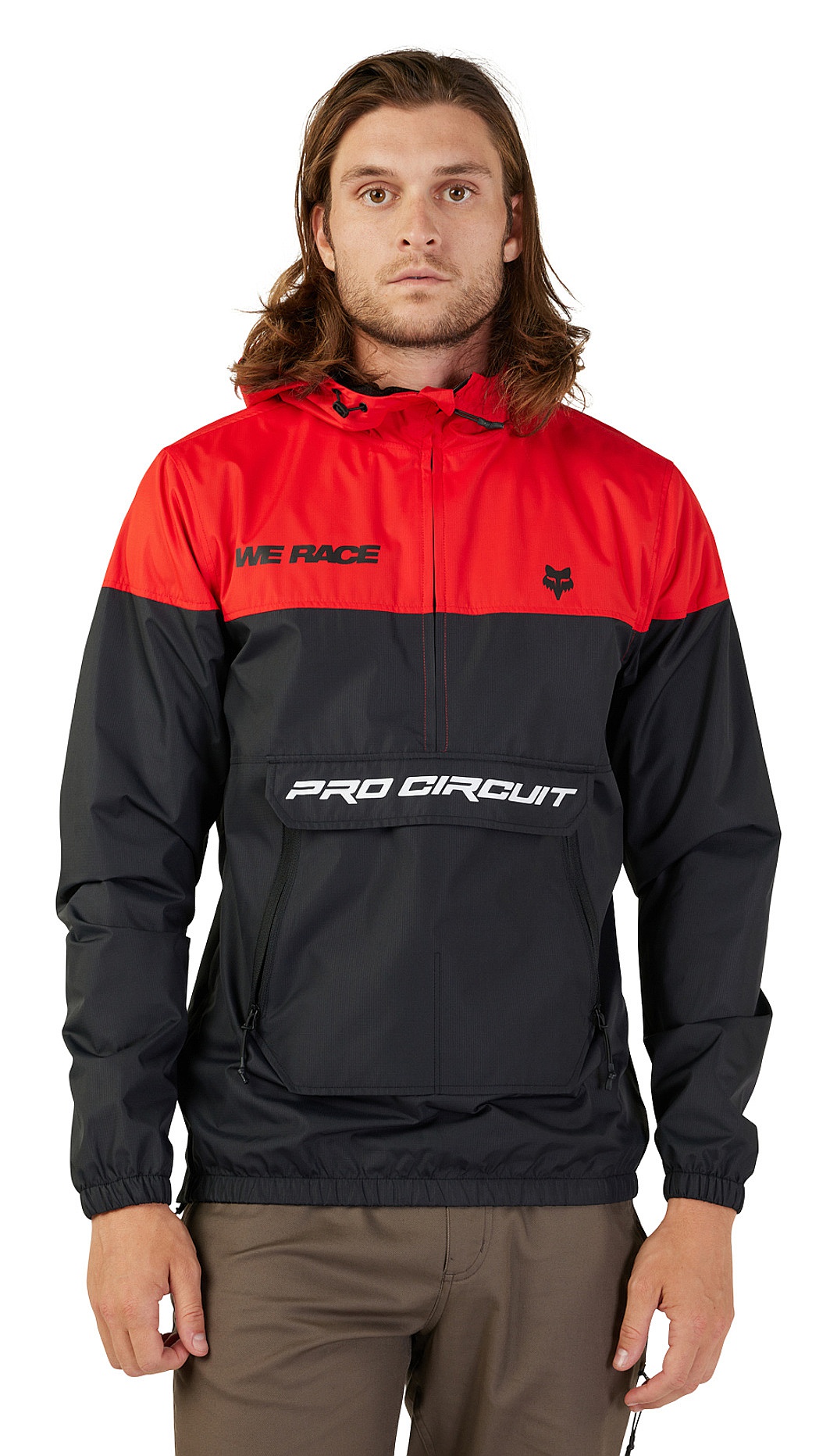 bunda Fox Pro Circuit Anorak - Black/Red XL