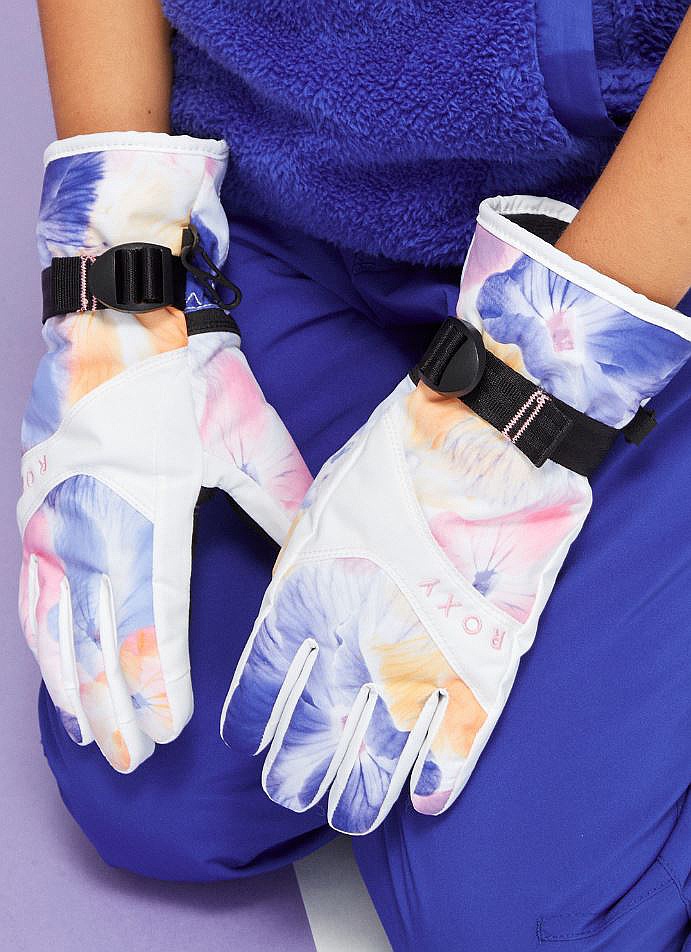 gants Roxy Jetty - WBB1/Bright White Pansy Pansy Rg - girl´s