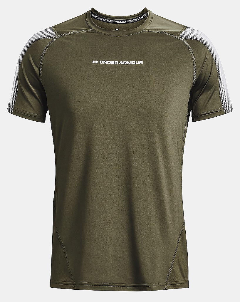 T-shirt Under Armour HeatGear Armour Novelty Fitted - Marine OD Green/White - men´s