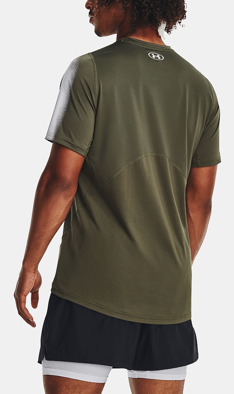 T-shirt Under Armour HeatGear Armour Novelty Fitted - Marine OD Green/White - men´s