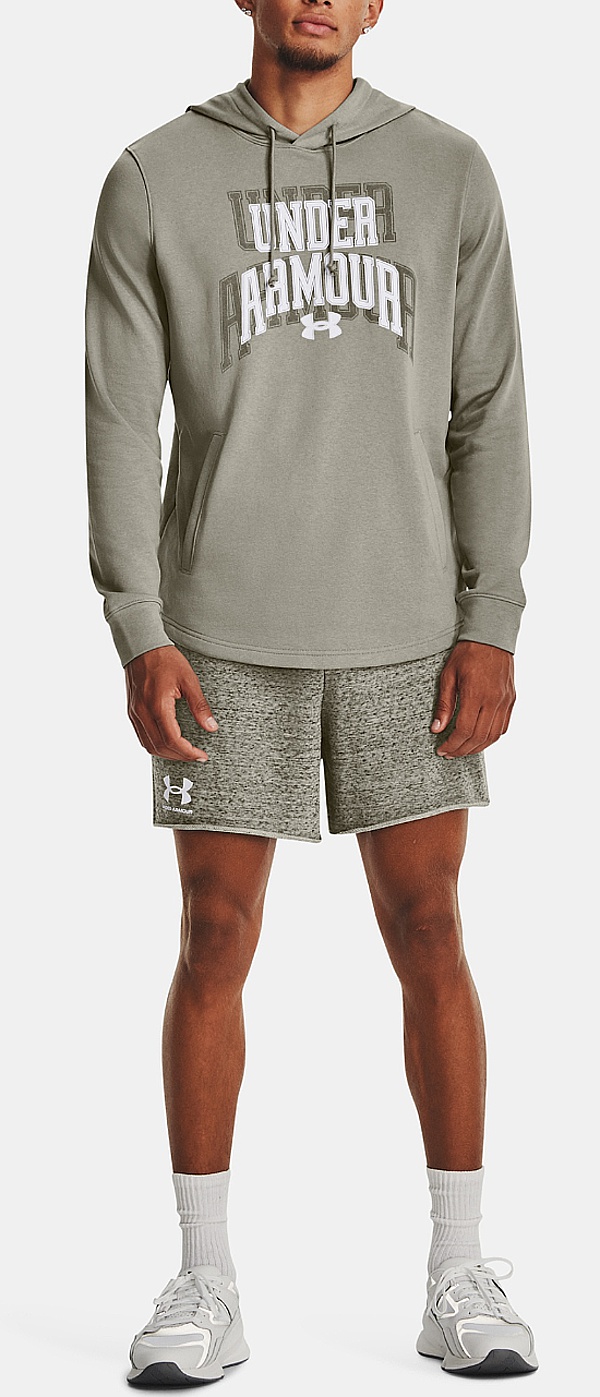 sweat-shirt Under Armour Rival Terry Graphic - Grove Green/White - men´s