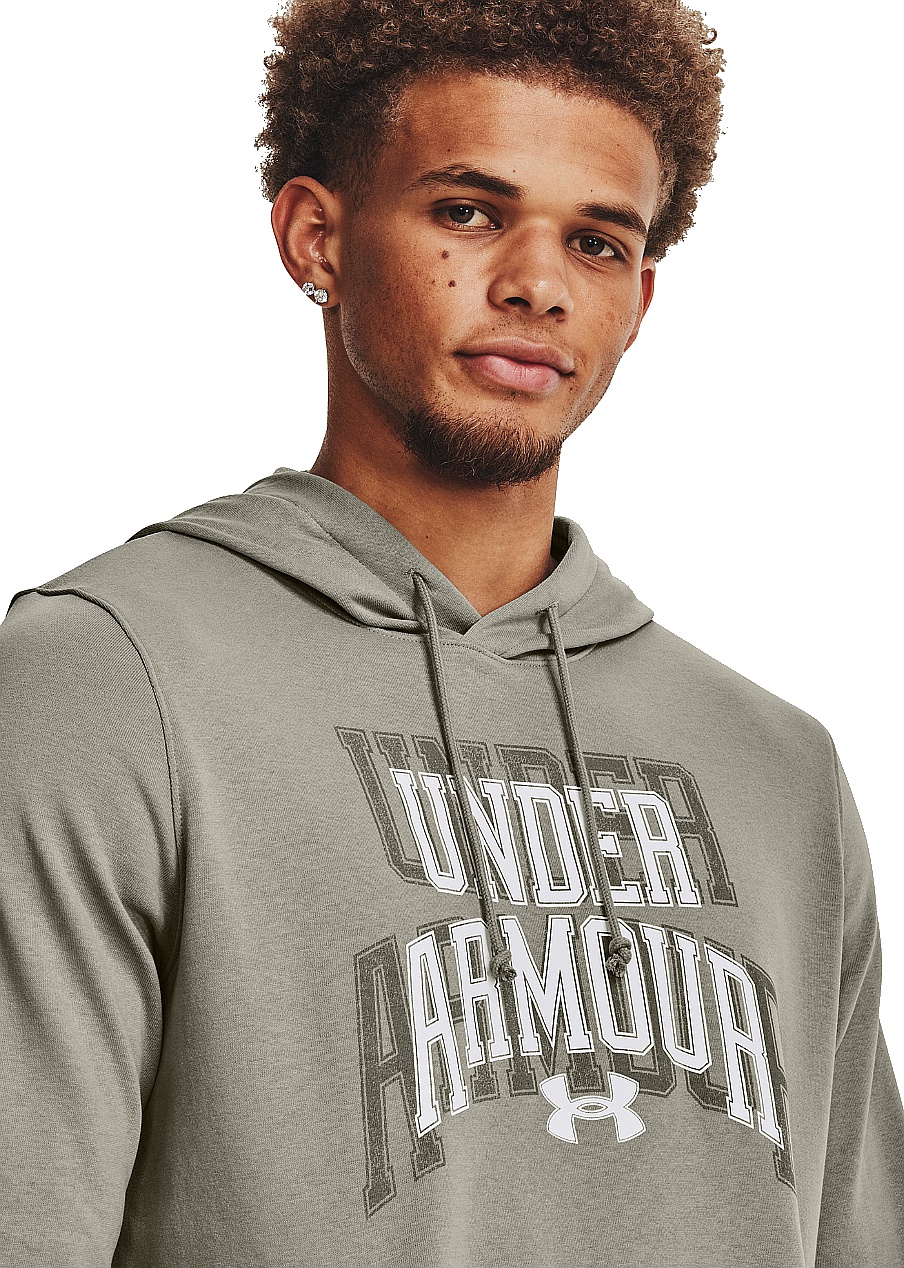 sweat-shirt Under Armour Rival Terry Graphic - Grove Green/White - men´s