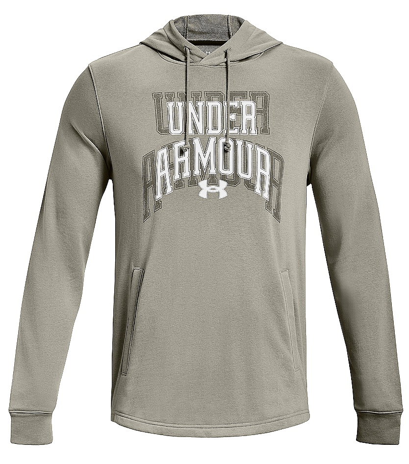 sweat-shirt Under Armour Rival Terry Graphic - Grove Green/White - men´s