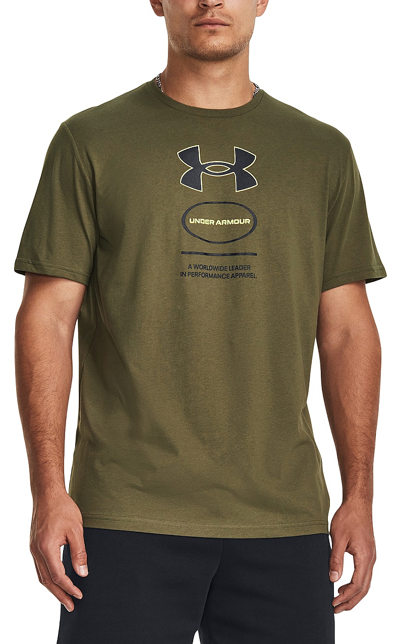 T-shirt Under Armour Branded Gel Stack - Marine OD Green/Black - men´s