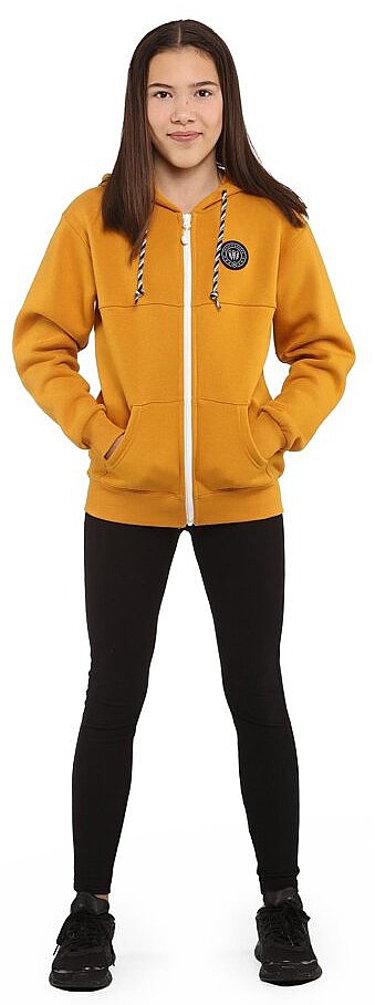 sweat-shirt Horsefeathers Olive Zip - Sunflower - girl´s