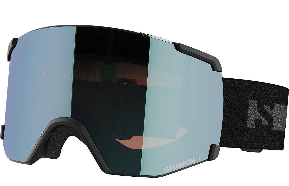 masque de ski  Salomon S/View - Black/Light Blue S1