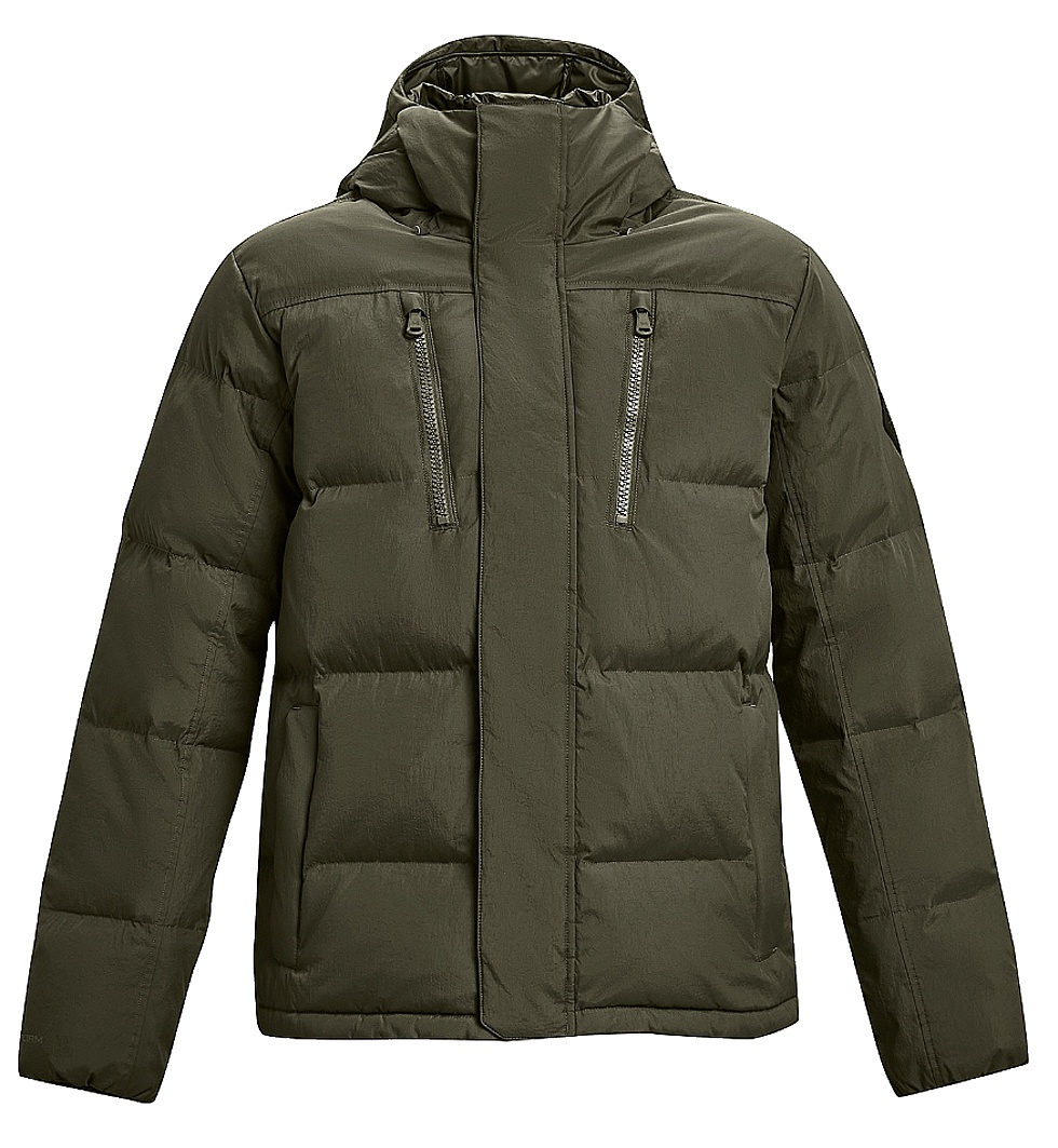 veste Under Armour ColdGear Infrared Down Crinkle - Marine OD Green/Black - men´s