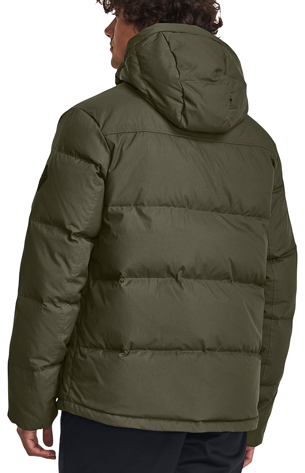 veste Under Armour ColdGear Infrared Down Crinkle - Marine OD Green/Black - men´s