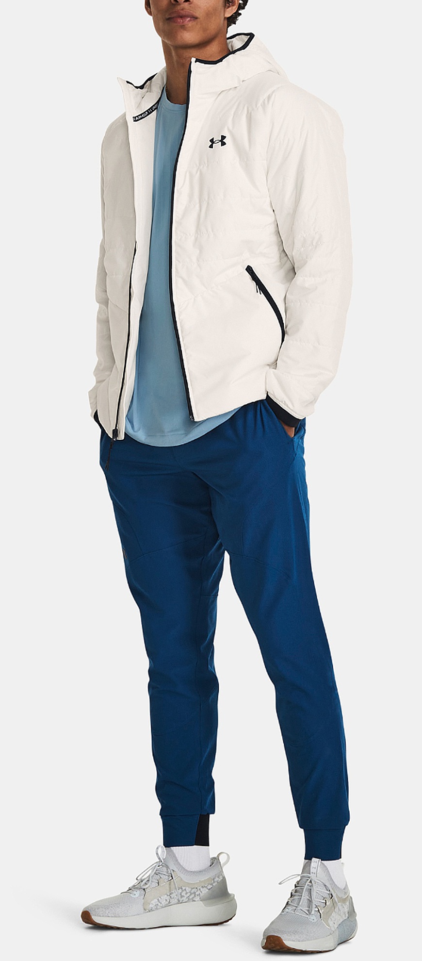 veste Under Armour Storm Session Hybrid - Onyx White/Black - men´s