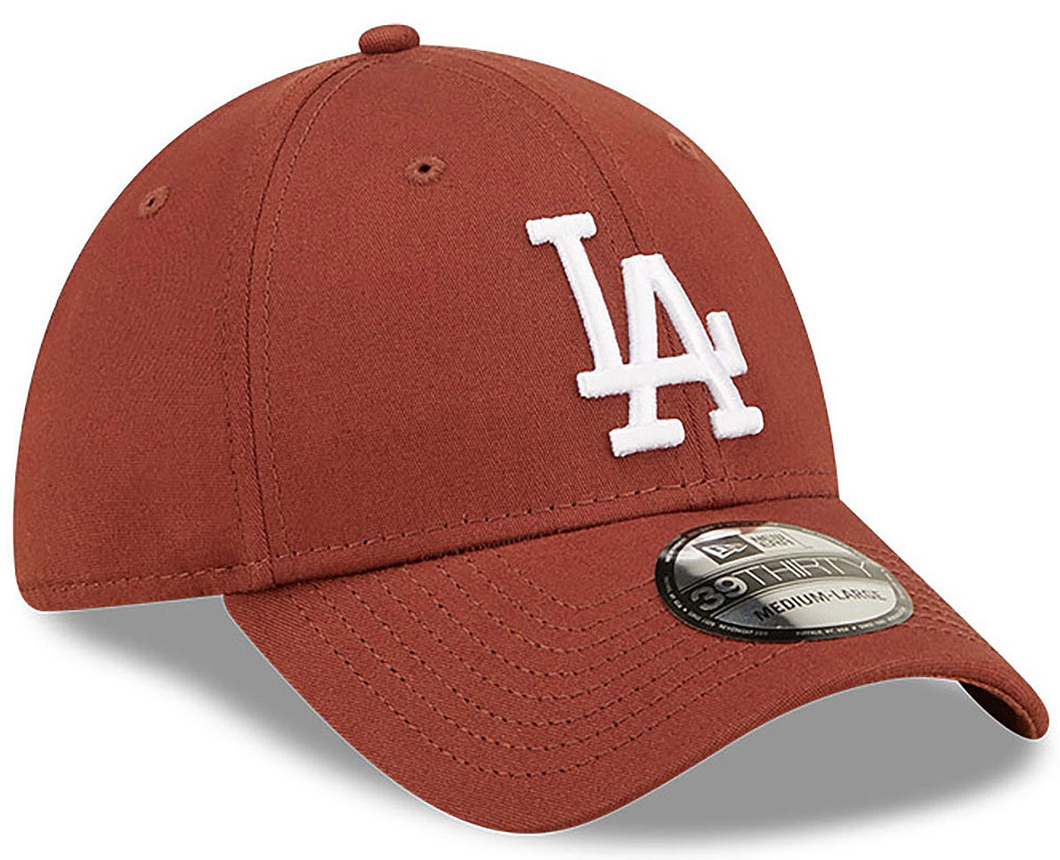 czapka z daszkiem New Era 39T League Essential MLB Los Angeles Dodgers - Walnut Brown/White
