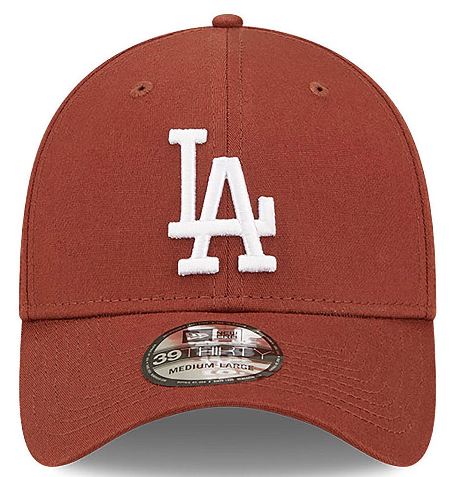 czapka z daszkiem New Era 39T League Essential MLB Los Angeles Dodgers - Walnut Brown/White