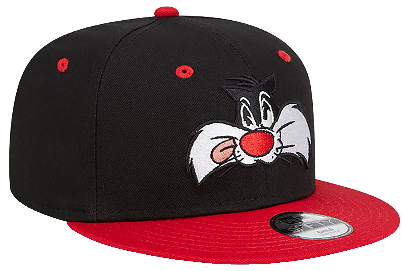 dziecięca czapka z daszkiem New Era 9FI Looney Warner Bros Sylvester Youth - Black/Scarlet