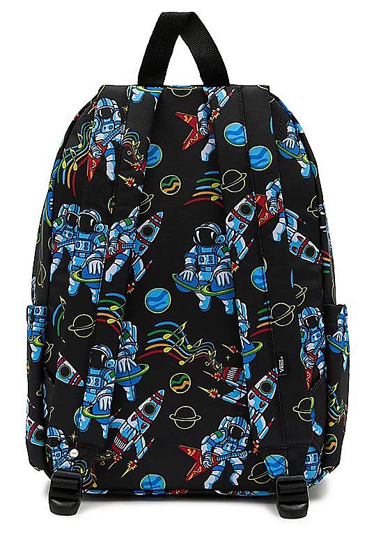 sac à dos Vans New Skool - Black/True Red - unisex junior