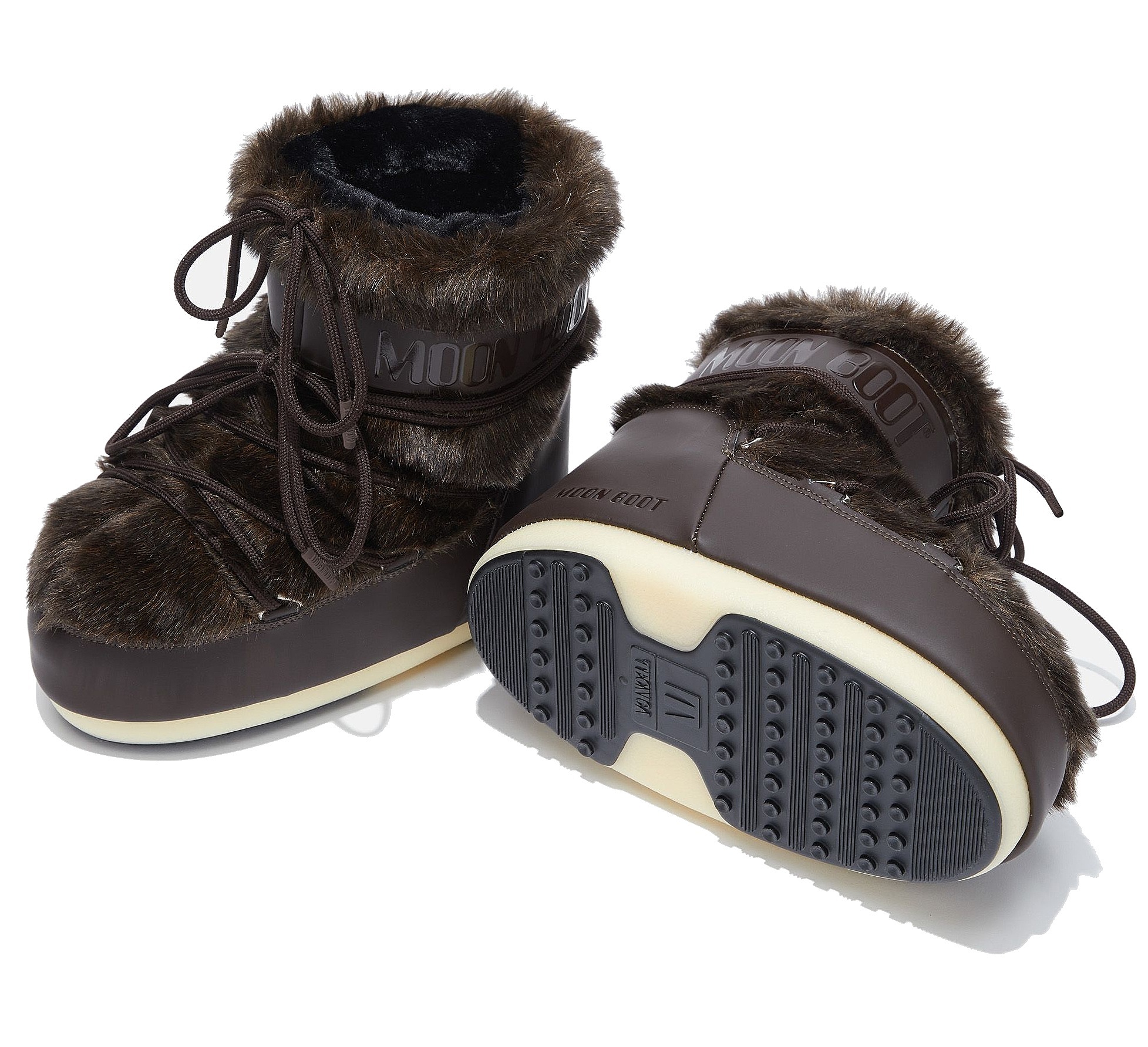 boty Tecnica Moon Boot Icon Low Faux Fur - Brown
