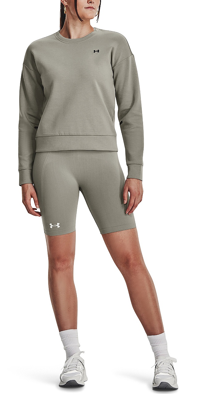 sweat-shirt Under Armour Unstoppable Fleece Crew - Grove Green/Black - women´s