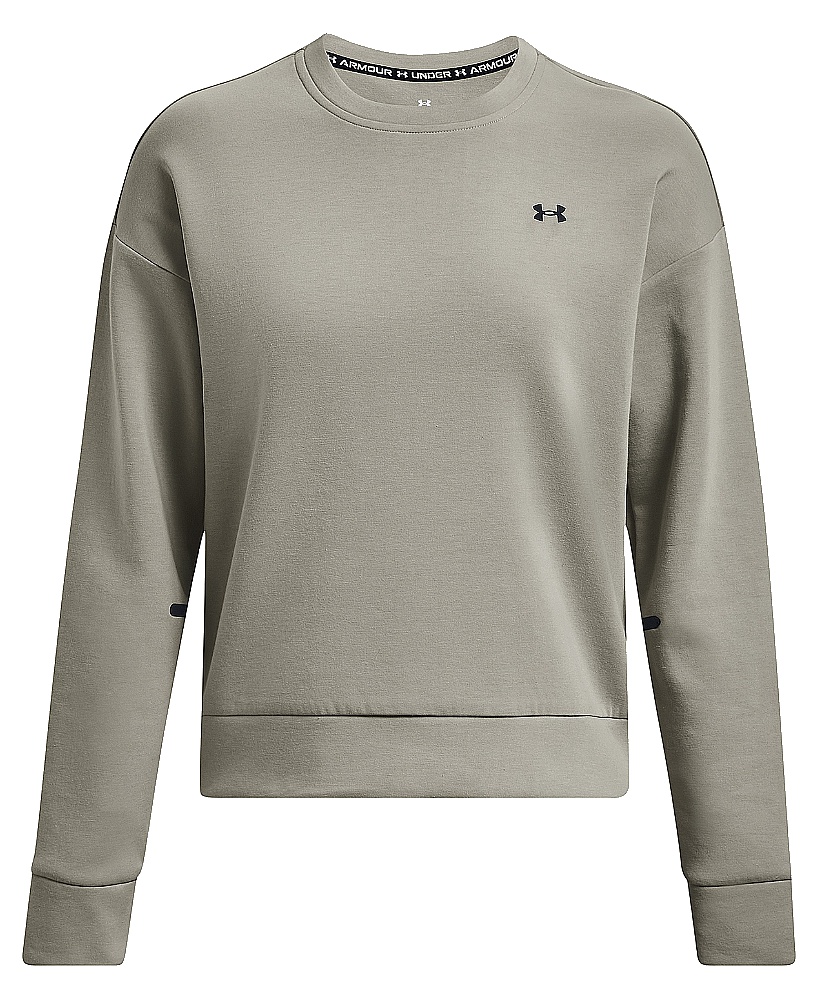 sweat-shirt Under Armour Unstoppable Fleece Crew - Grove Green/Black - women´s