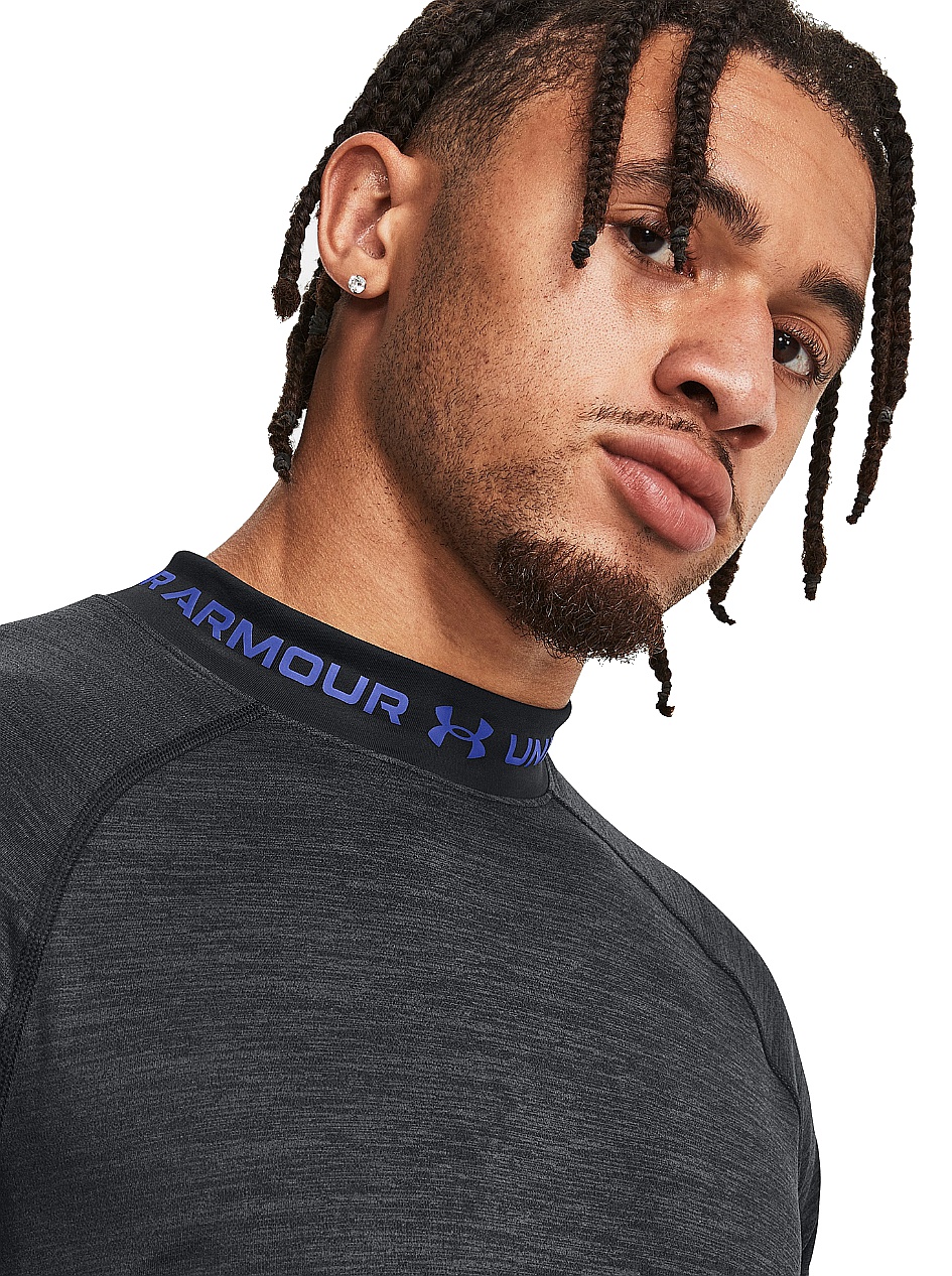 T-shirt Under Armour ColdGear Armour Twist Mock LS - Black/Team Royal - men´s