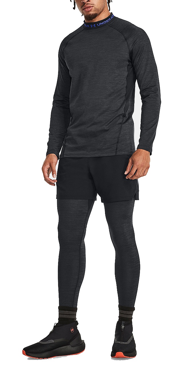 T-shirt Under Armour ColdGear Armour Twist Mock LS - Black/Team Royal - men´s