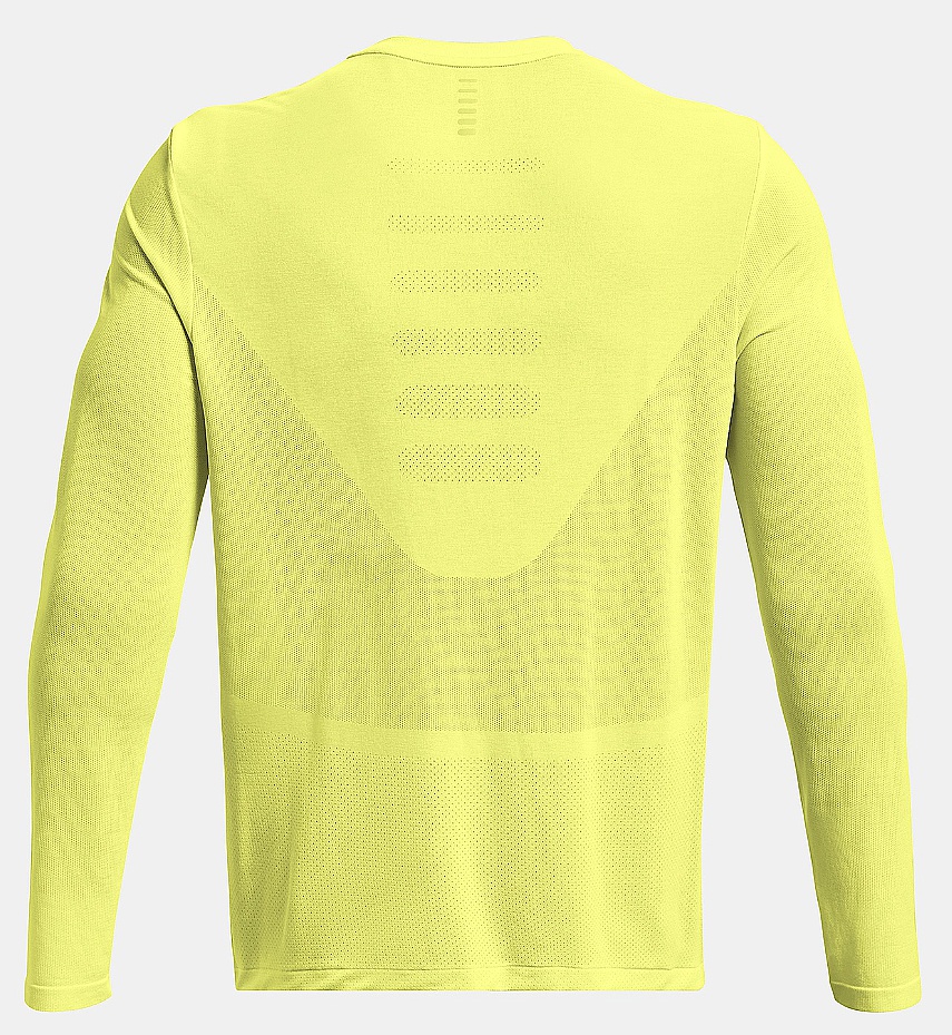 T-shirt Under Armour Seamless Stride LS - Lime Yellow/Reflective - men´s