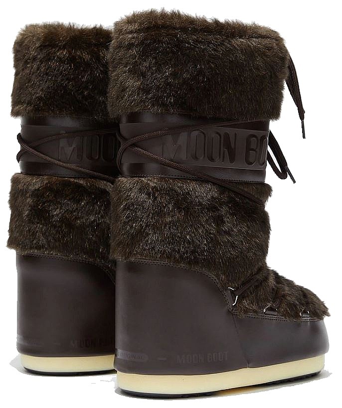 boty Tecnica Moon Boot Icon Faux Fur - Brown